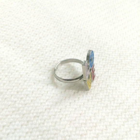 PRICE DROP! NEW Rainbow L.O.V.E. Ring (Adjustable) - Picture 3 of 4